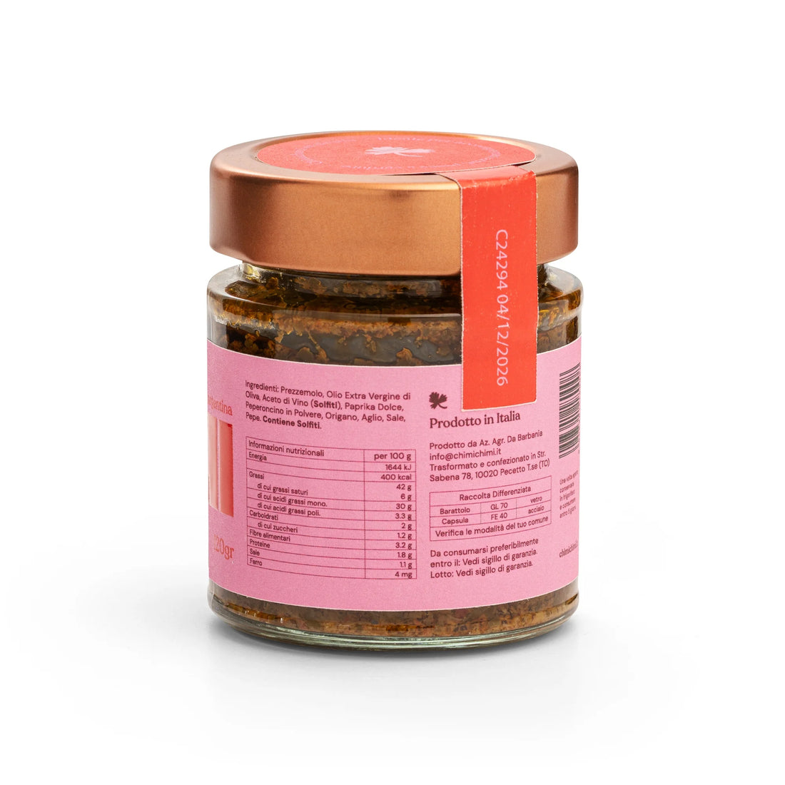 ChimiChimi PICCANTE - Salsa Chimichurri piccante pronta all'uso